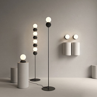 Modern lamp combination 3d model