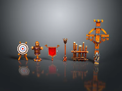 Arrow Target Arrow Target Wood Target Arena Archery Target Gun Target Shooting Military Items 3d model