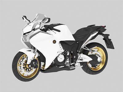 Modern Motorcycle 3d model