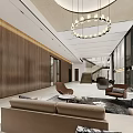 Modern Hall Lobby 3d model