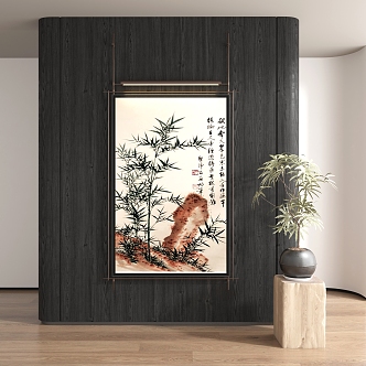 New Chinese Decorative Painting 3d model