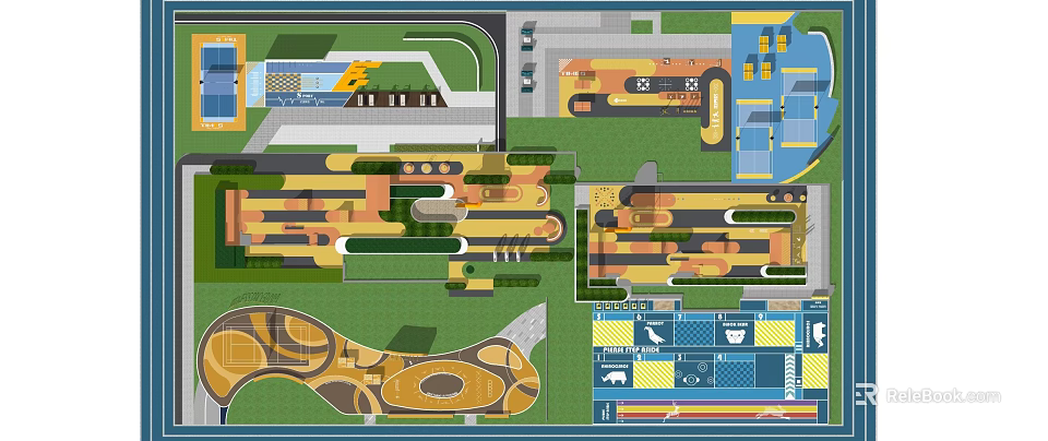 Fire Fighting Access Area Layout Design For Building Safety And Emergency Access 3d model