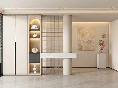 Entrance aisle partition model