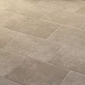 Premium Beige Natural Stone Floor Tiles With Neat Grout For Modern Warm Home Interior Decoration