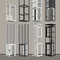 Modern Elevator Designs With Glass Panels Metal Frames And White Black Finishes