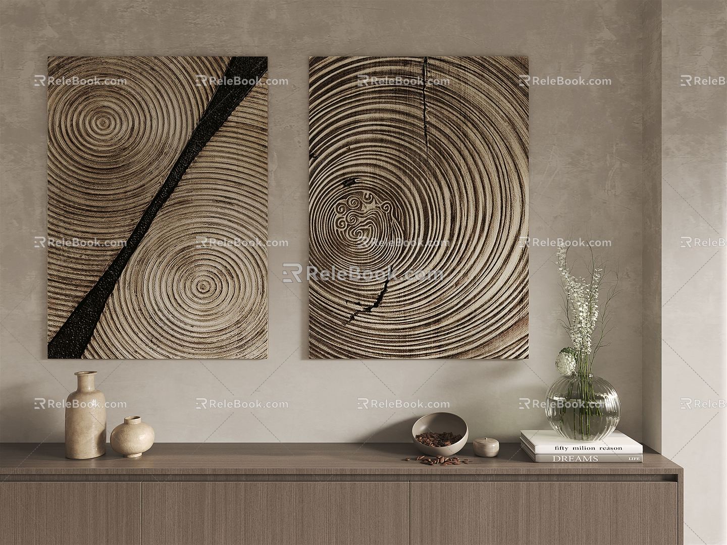 Quiet Decorative Paintings 3d model