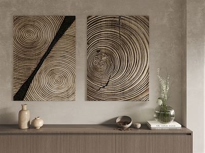 Quiet Decorative Paintings 3d model