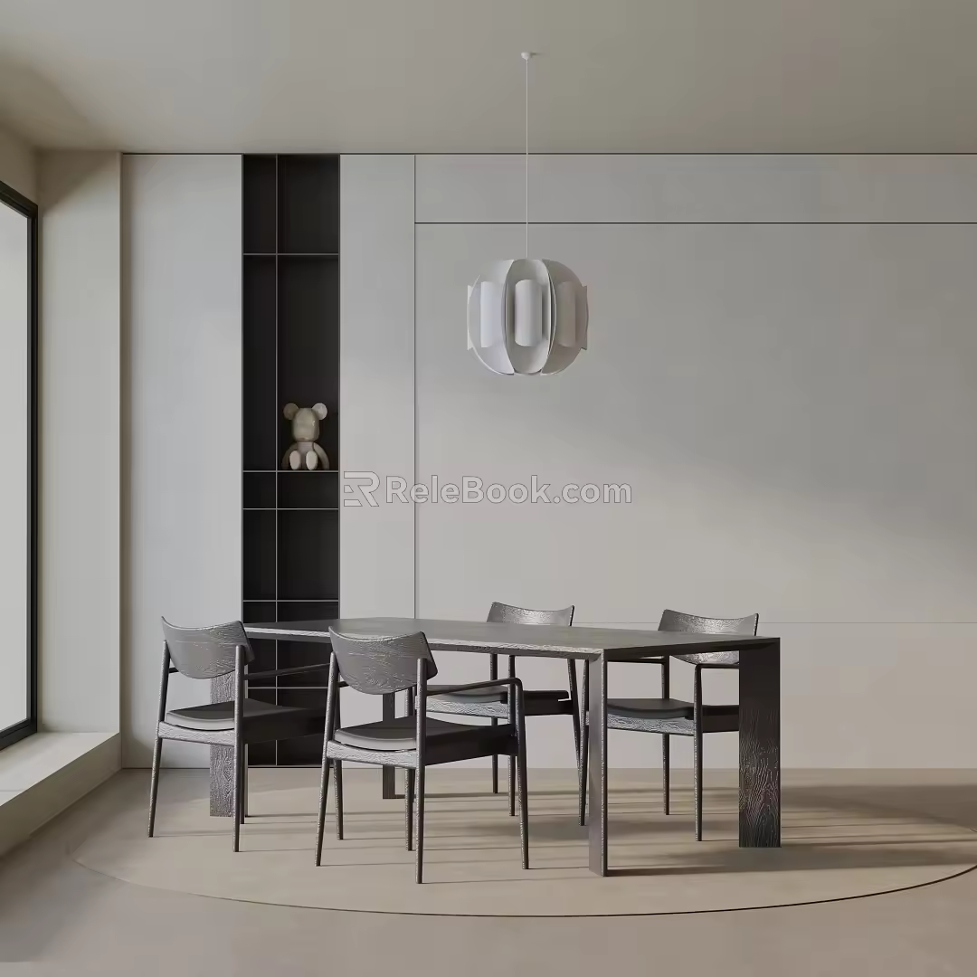 Modern table combination 3d model