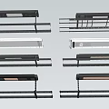 Stylish Metal Clothes Hangers With Various Chain And Bar Design Features