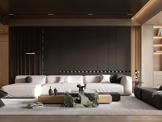modern living room 3d model