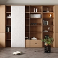 Middle Style Bookcase 3d model