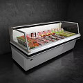 Modern Freezer Open Freezer 3d model