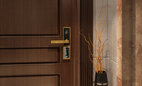 Modern Smart Door Lock Door Lock 3d model