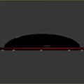 Shutt Circular Subwoofer With Black Body Red Rim And Metallic Dots Design
