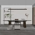 Modern study 3d model