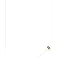 Black Bowknot Shaped Daily Life Product With Smooth Lines On Light Blue Background
