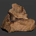 Red Natural Rock Formation With Eroded Surface And Textured Geological Patterns
