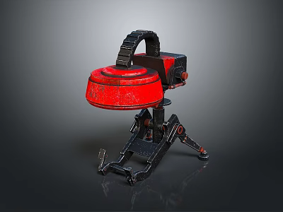 Industrial Robot Single Wheel Robot Double Wheel Robot Assistant Small Robot 3d model