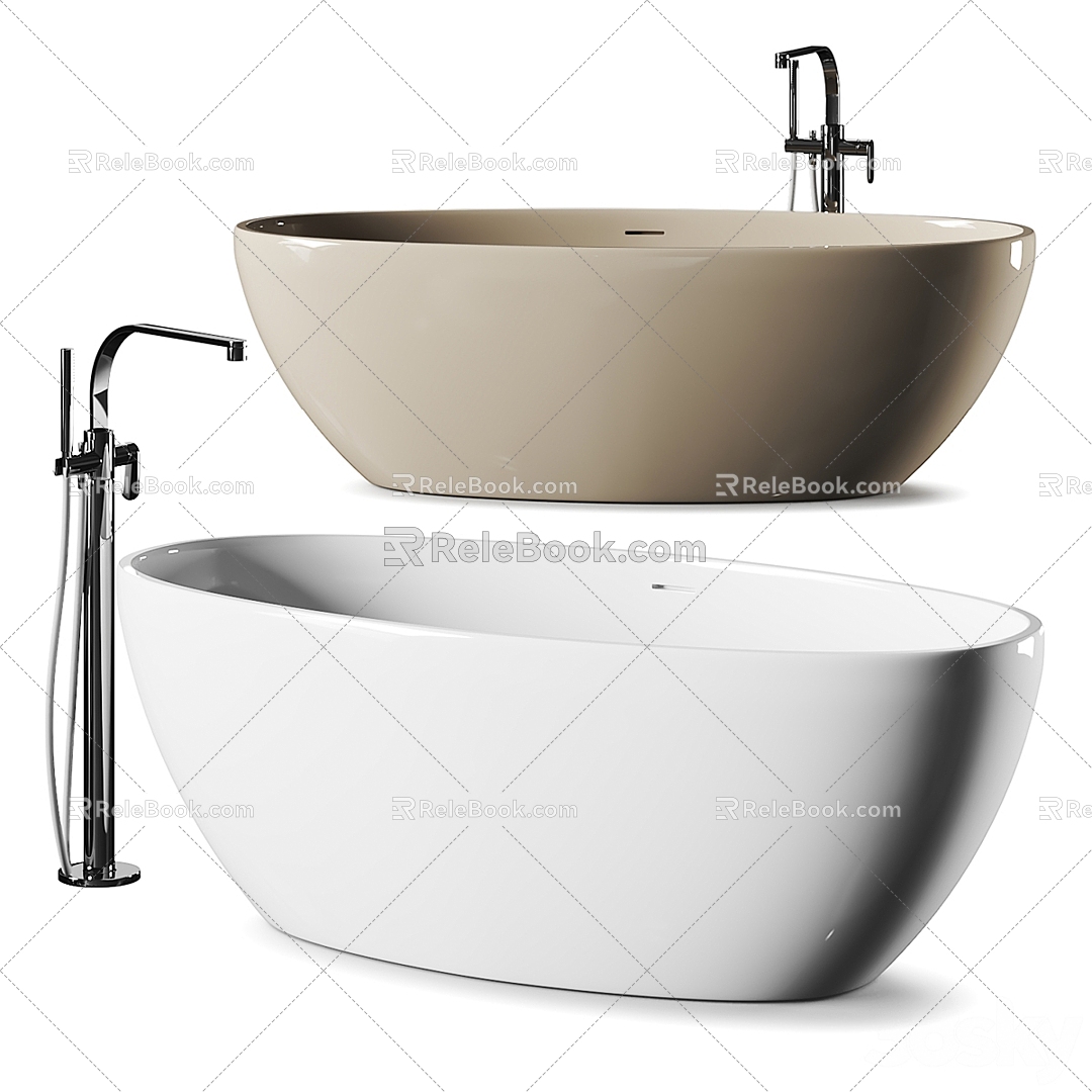 ceramic oval bathtub model