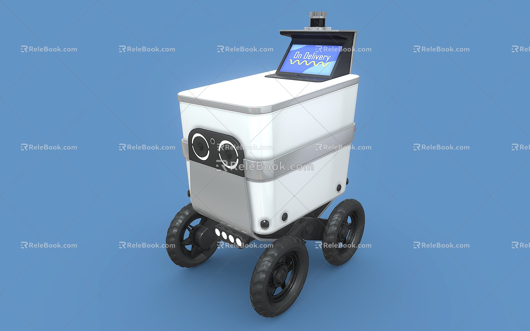 Modern Robot Delivery Robot Intelligent Robot 3d model