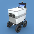 Modern Robot Delivery Robot Intelligent Robot 3d model