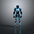Industrial Robot Single Wheel Robot Double Wheel Robot Assistant Small Robot 3d model