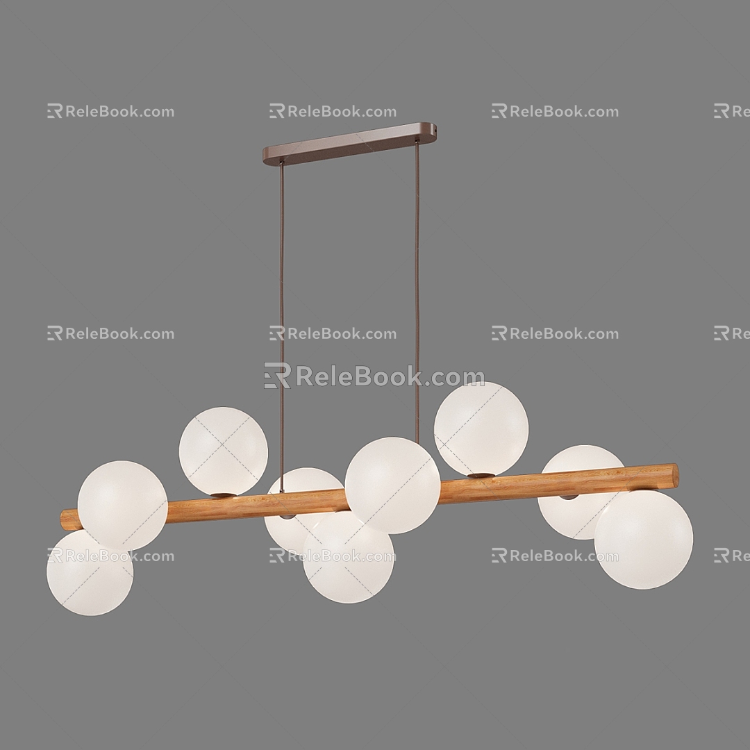 Nordic Simple Light Luxury Chandelier Chandelier Simple Light Luxury Chandelier 3d model