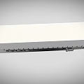 White Modern Semi Truck With Long Cargo Trailer And Commercial Design