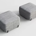 Modern sofa stool 3d model