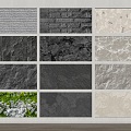 Modern Stone Stone Stone Background Wall Rock Wall Stone Wall Panel Culture Stone Pu Stone 3d model