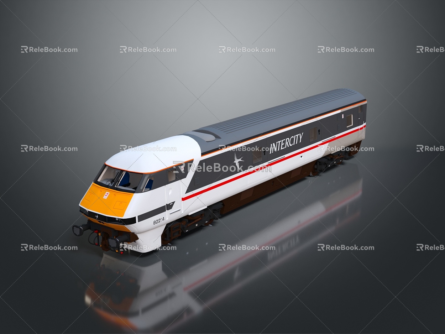 Train Light Rail Metro High Speed Rail EMU Train High Speed Train High Speed Train High Speed Locomotive EMU 3d model