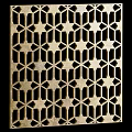 Modern Geometric Laser Cut Wall Decor With Various Pattern Styles 3d model