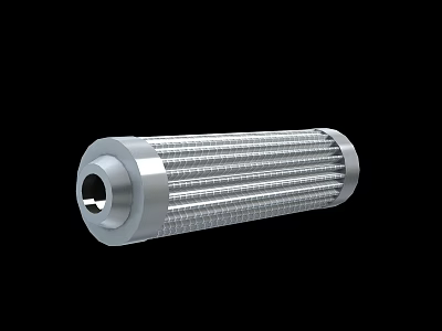 Industrial Metal Cylindrical Filter Element With Mesh Structure For Machinery Filtration 3d model