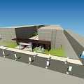 Elegant Event Entrance With Transparent Decorations Flowers Balloons And Beautiful Family Environment
