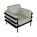 Modern Single Sofa 3d model