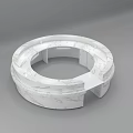 Modern Circular Bar Design With White Marble Countertop And Elegant Interior 3d model