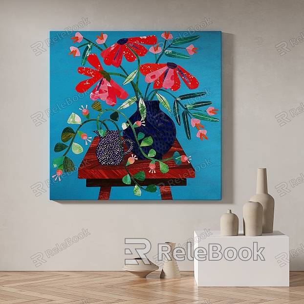 Simple abstract decorative painting model