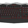 Redragon Black And Red Gaming Keyboard With Mechanical Switches And LED Backlight