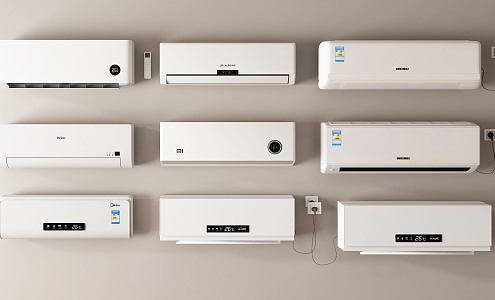 Air conditioner, air conditioner, on-hook inverter air conditioner, wall-mounted air conditioner 3d model