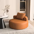 Modern Casual Sofa Combination Lazy Sofa Tatami Internet Popular Balcony Round Sofa Small Apartment Reclining Single Seat 3d model