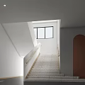 Modern Two Story Kindergarten Open Space With Colorful Circular Wall Panels Pendant Lights And Bookshelves