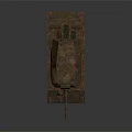 Rusty Tank With Green And Red Rust Patches And Metal Tracks On Dark Background