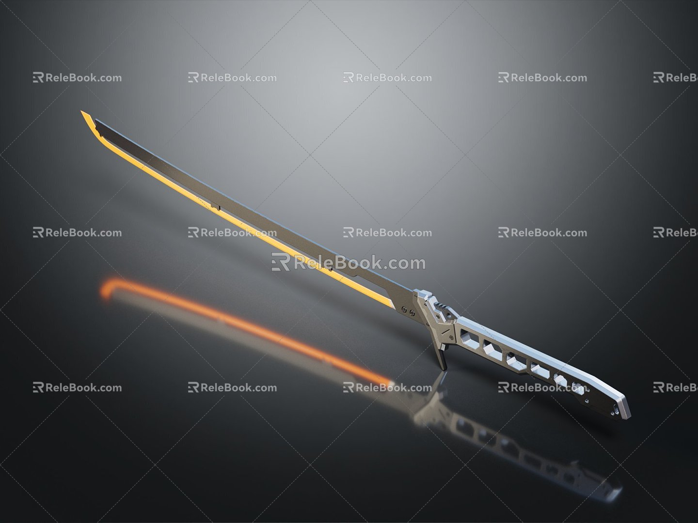 Modern Knife Officer Sword Sword Saber Knife 3d model