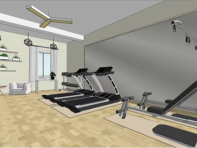 Modern Gym Gym Office Stairs 3d model Modern Gym Gym Office Stairs 3d model