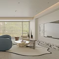 Bright Modern Cozy Living Room With Curved Soft Sofa And Panoramic Window Interior Design