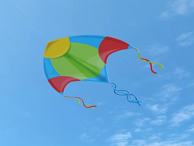 Kite Toy Decoration 3d model