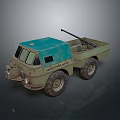 Military Green Battle Tank With Main Cannon Turret And Heavy Duty Tracks Design