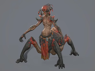 Modern Monster Mutant Creature Game Character Anime Character 3d model