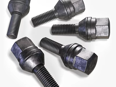 Industrial Hardware Tools High Strength Metal Bolts For Construction And Repair 3d model
