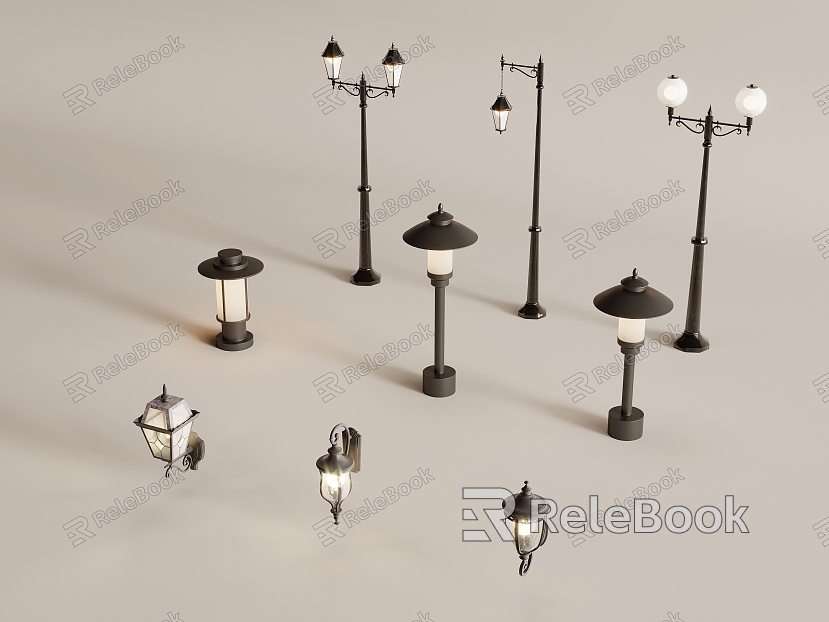 European Style Outdoor Lamp Lawn Lamp Outdoor Wall Lamp model